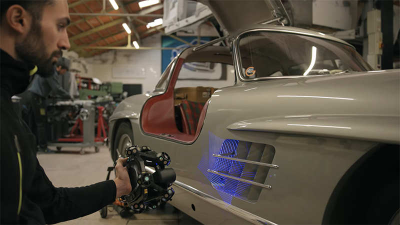 嘉利扬科技：1954年生产的奔驰SL300复活之路——三维扫描技术打造经典车型修复新范式